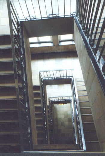 Treppenhaus im LSG-Gebäude in Celle